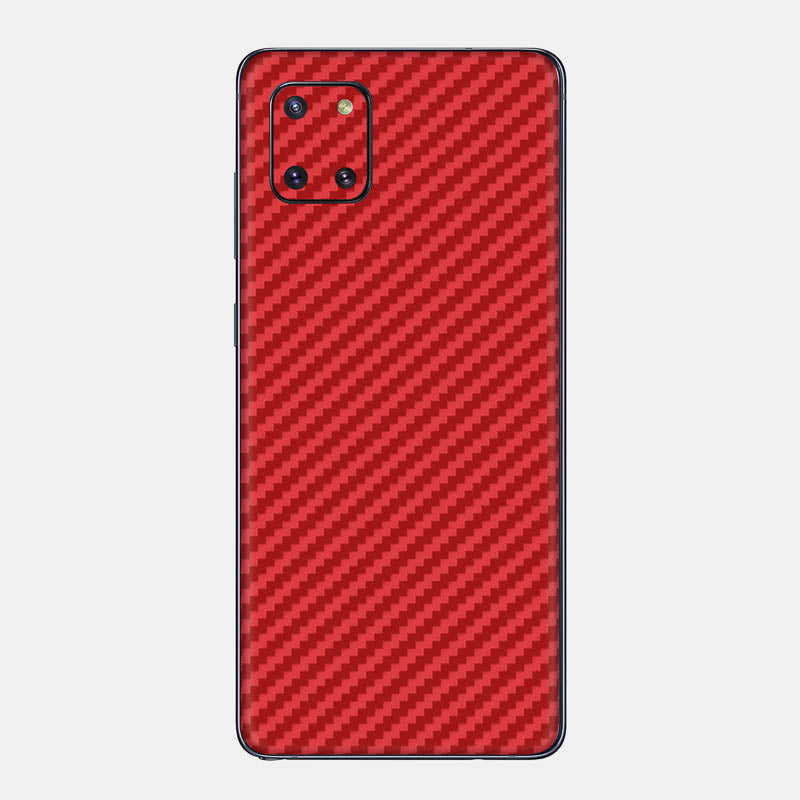 Carbon Fibre Red Glass Back