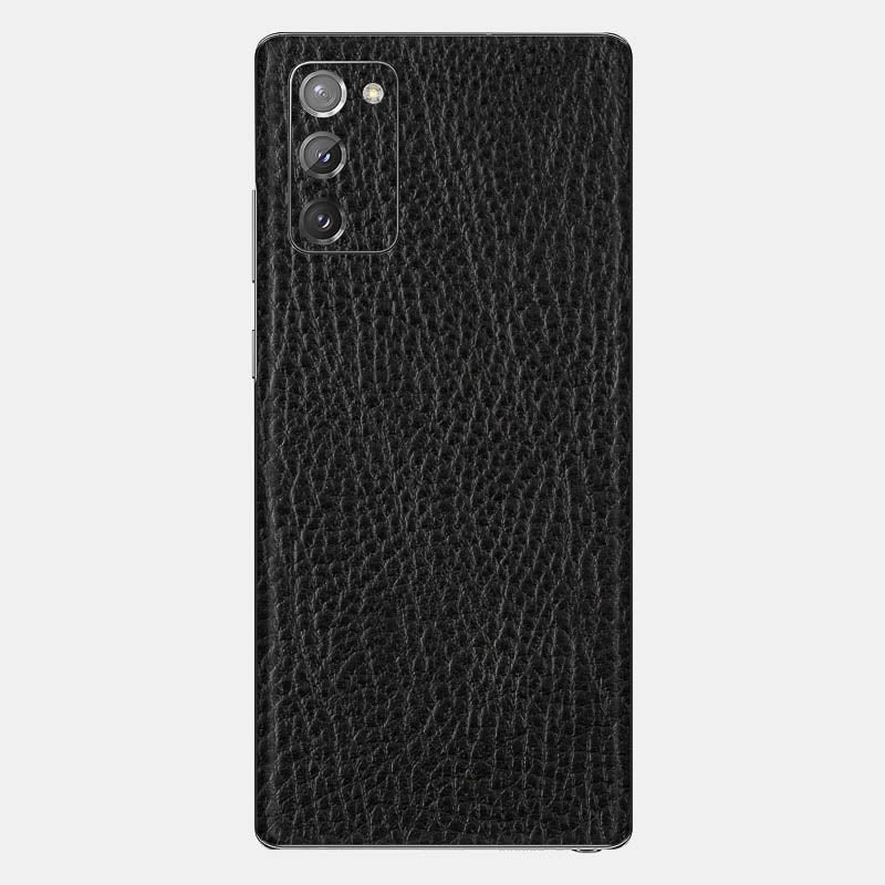 Black Leather Glass Back