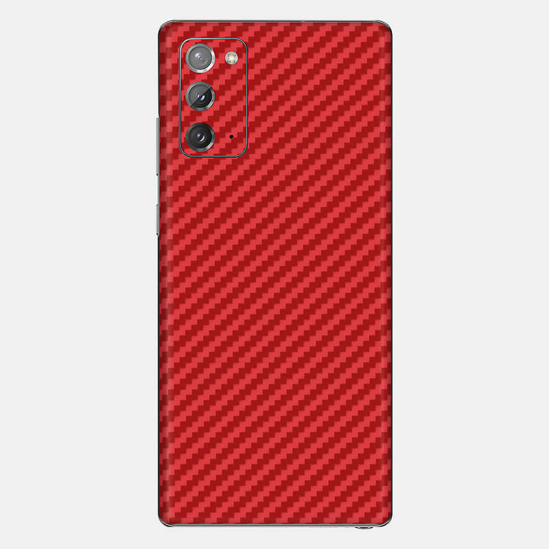 Carbon Fibre Red Glass Back