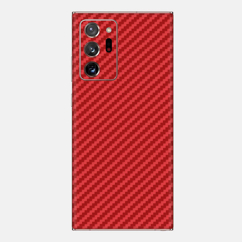 Carbon Fibre Red Glass Back