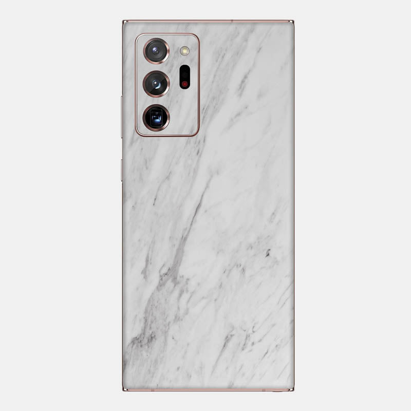White Marble Glass Back