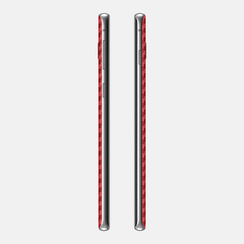 Carbon Fibre Red Glass Back