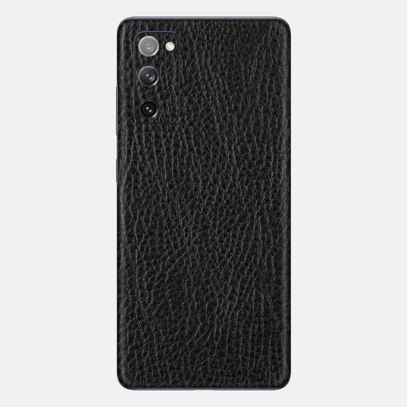 Black Leather Glass Back