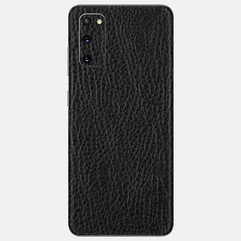 Black Leather Glass Back