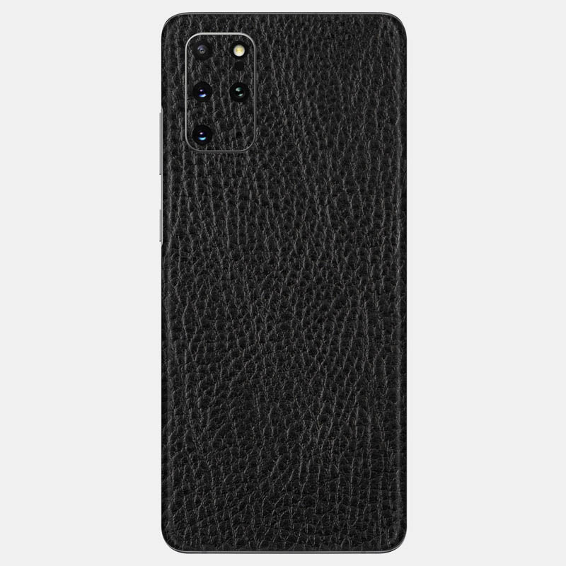 Black Leather Glass Back