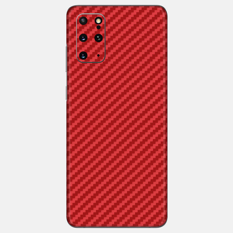Carbon Fibre Red Glass Back