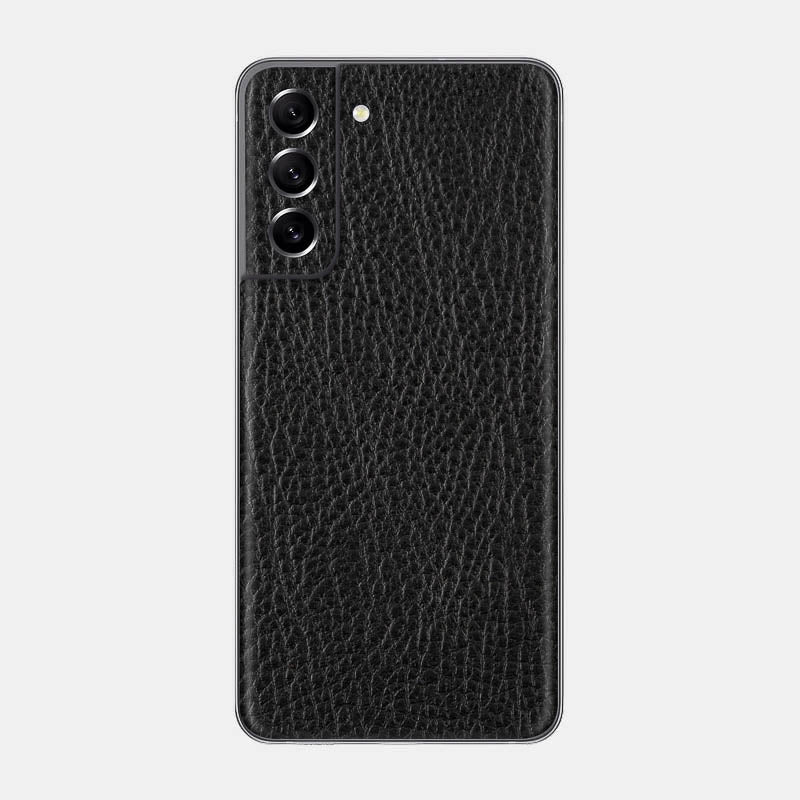 Black Leather Glass Back