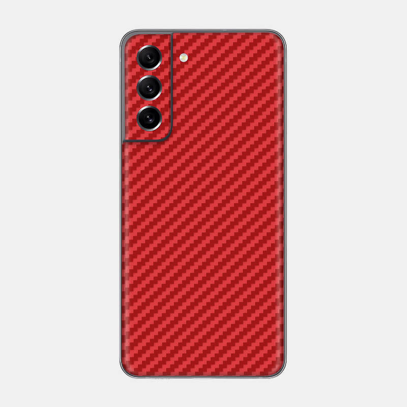 Carbon Fibre Red Glass Back