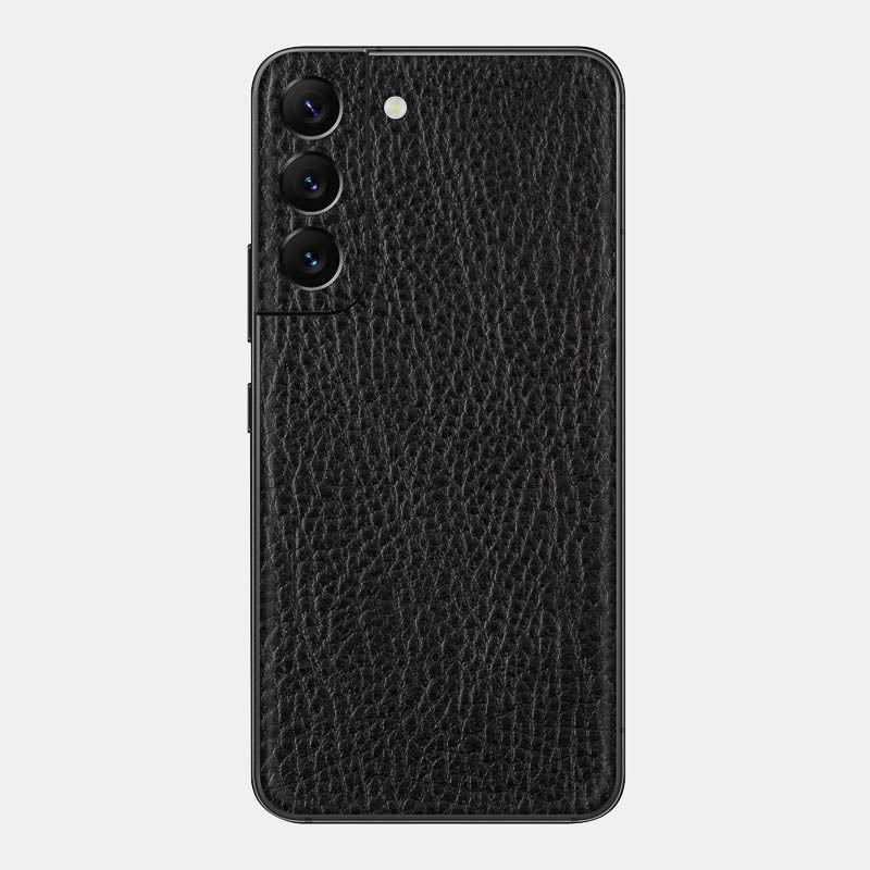 Black Leather Glass Back