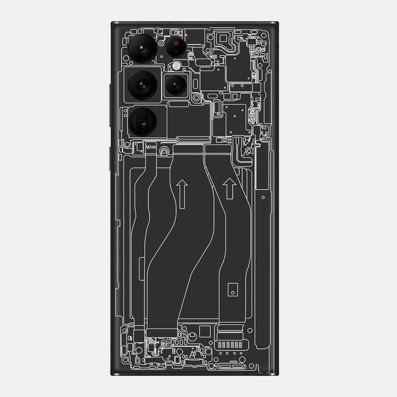 Teardown Black Glass Back