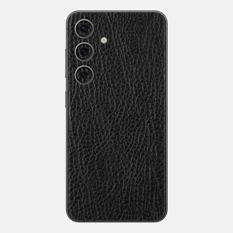 Black Leather Glass Back