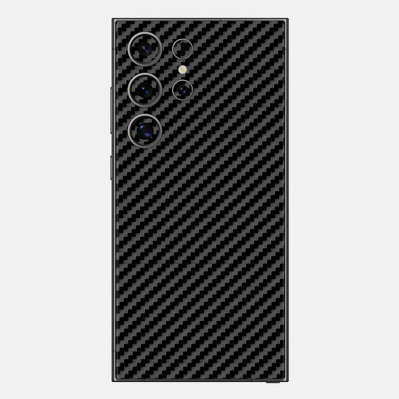 Carbon Fibre Black Glass Back