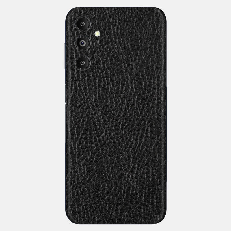 Black Leather Glass Back