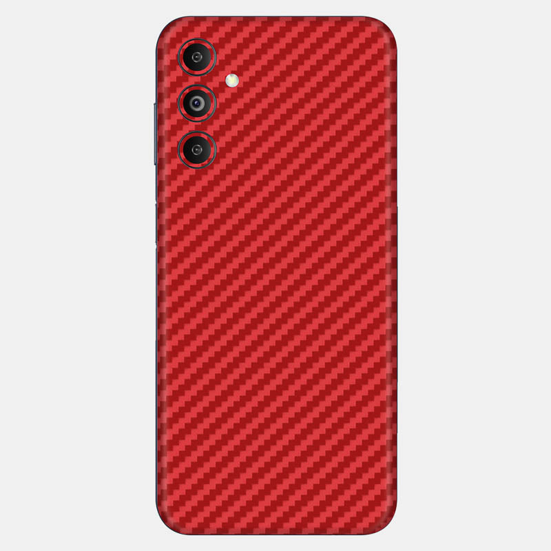 Carbon Fibre Red Glass Back