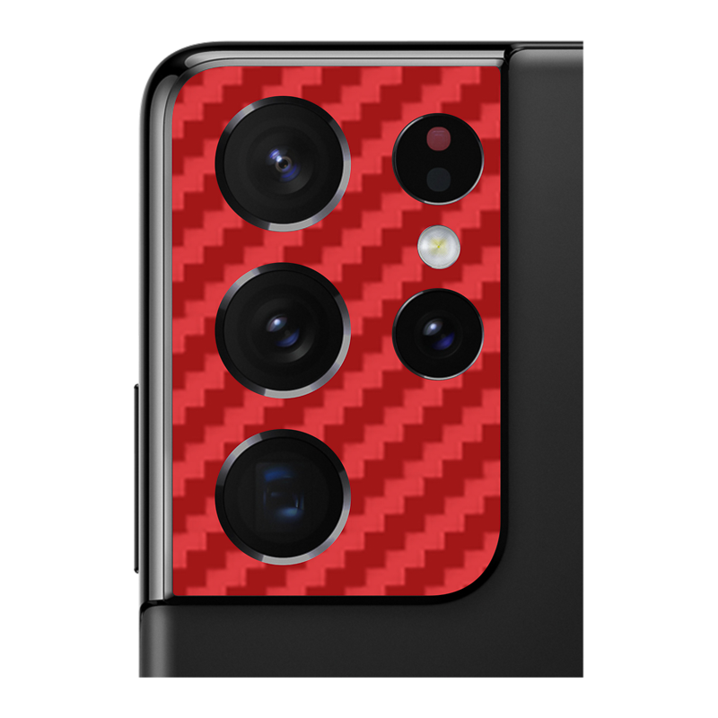 Carbon Fibre Red Pack of 2