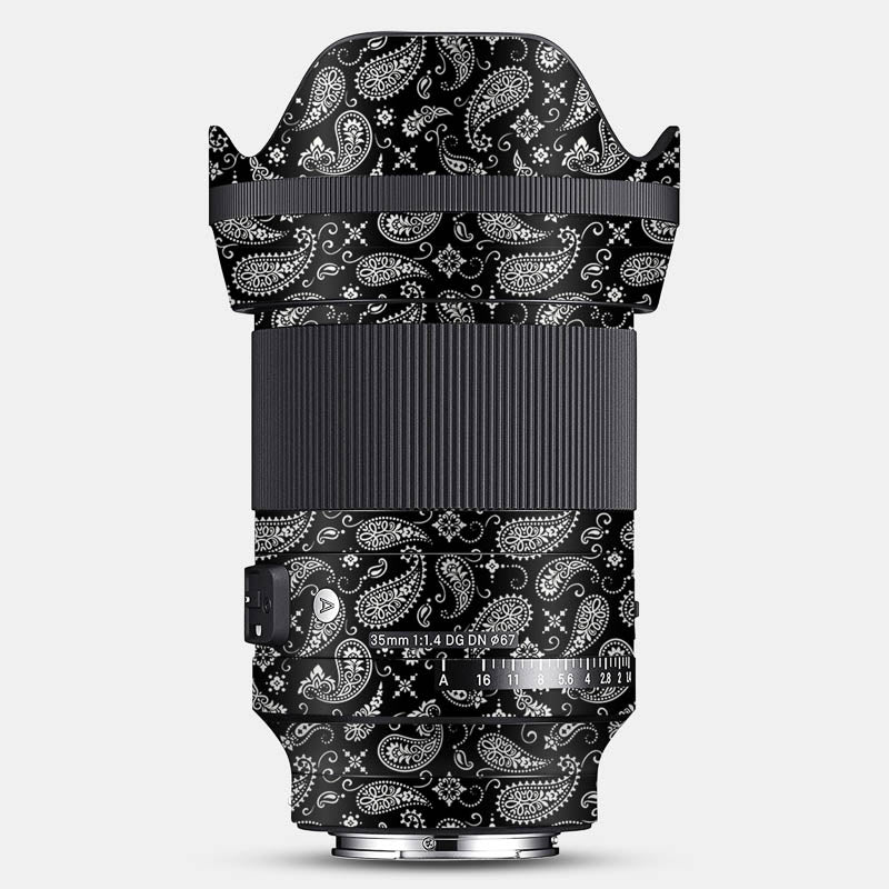 Black Paisley Full Body