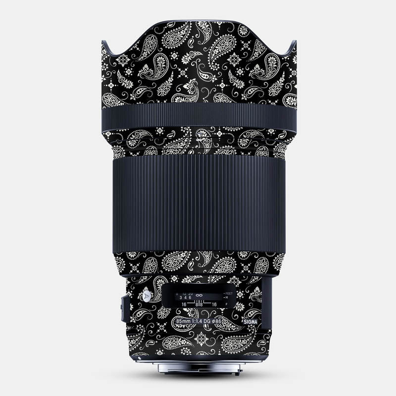 Black Paisley Full Body