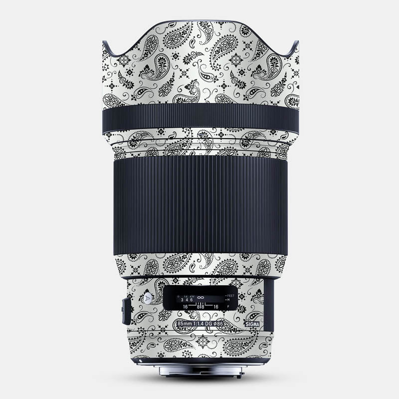 White Paisley Full Body