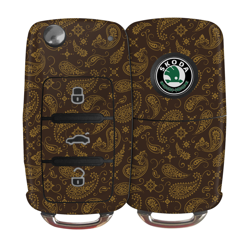 Brown Paisley Key-1
