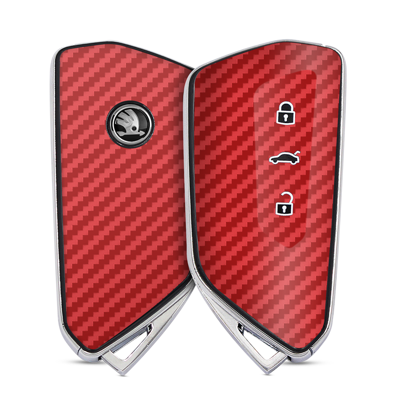 Carbon Fibre Red Key-1