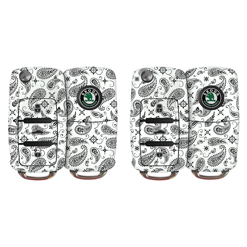 White Paisley Key-1 + Key-2