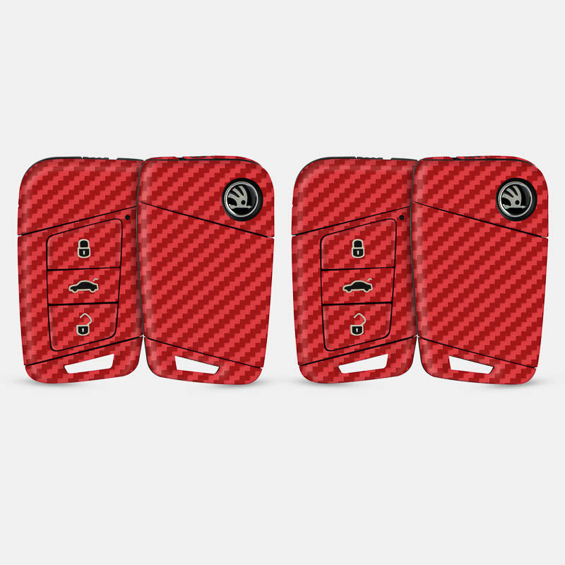 Carbon Fibre Red Key-1 + Key-2