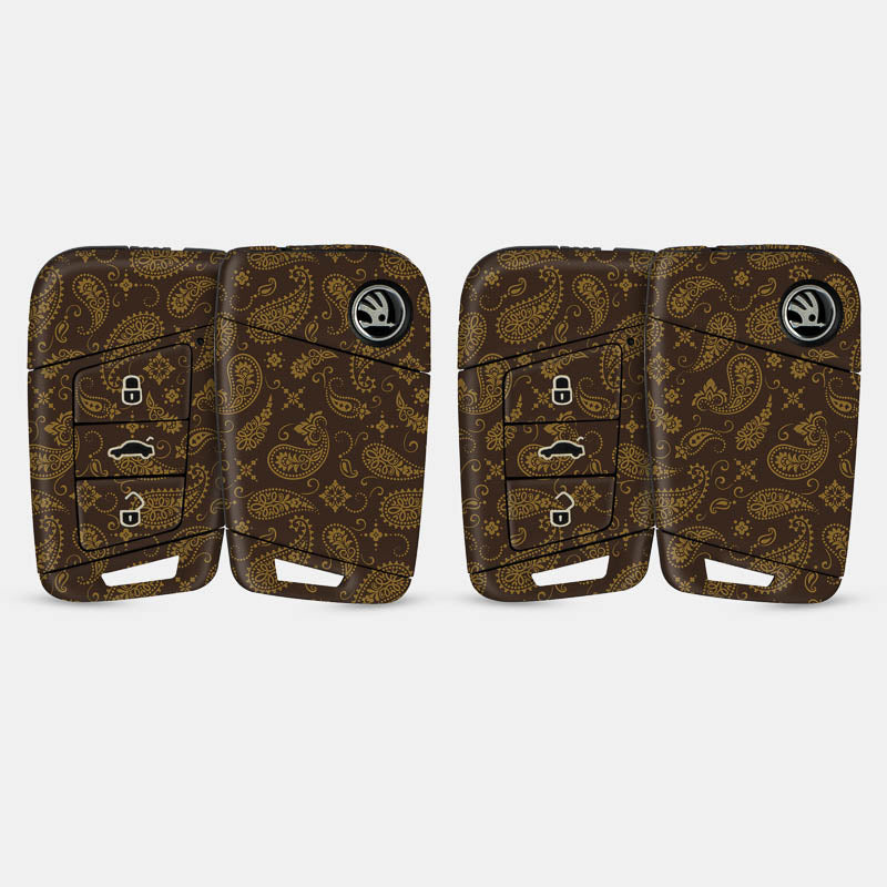 Brown Paisley Key-1 + Key-2