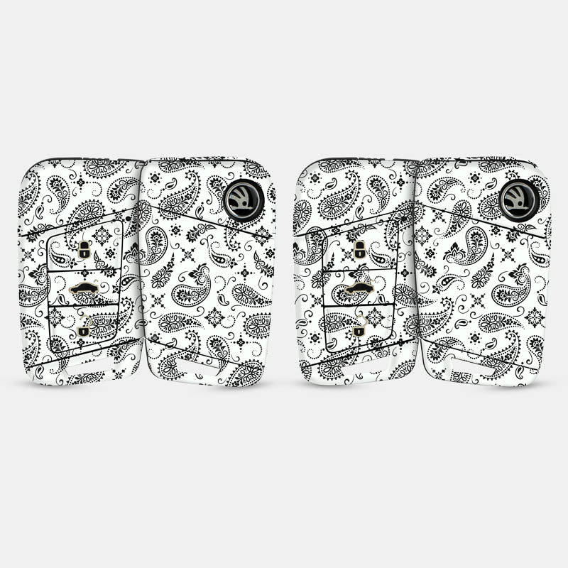 White Paisley Key-1 + Key-2