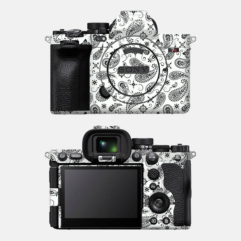 White Paisley Full Body