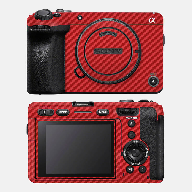 Carbon Fibre Red Full Body