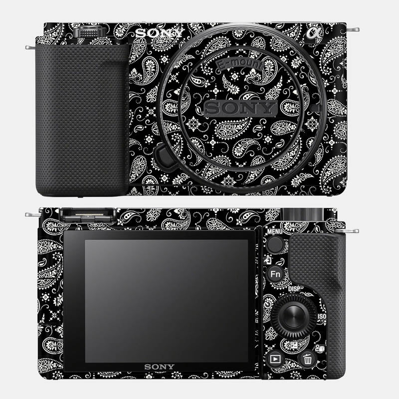 Black Paisley Full Body