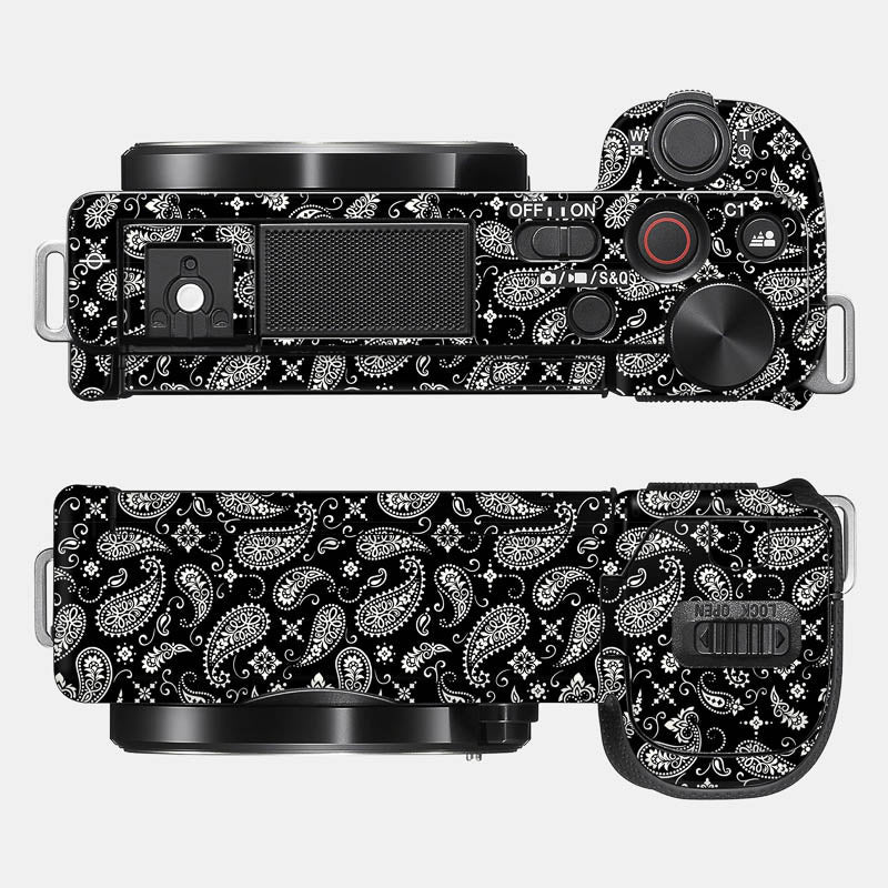 Black Paisley Full Body