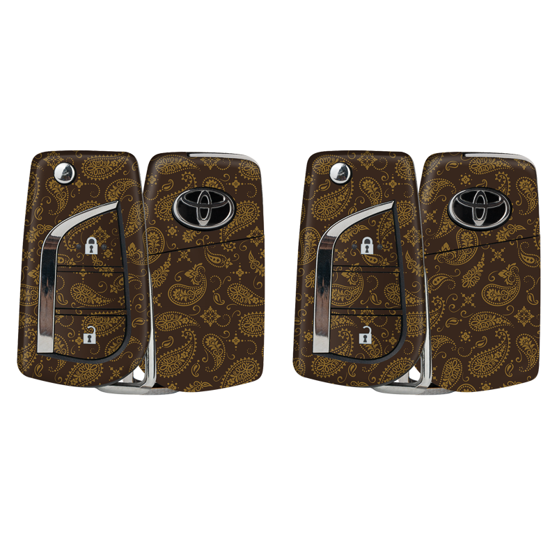 Brown Paisley Key-1 + Key-2