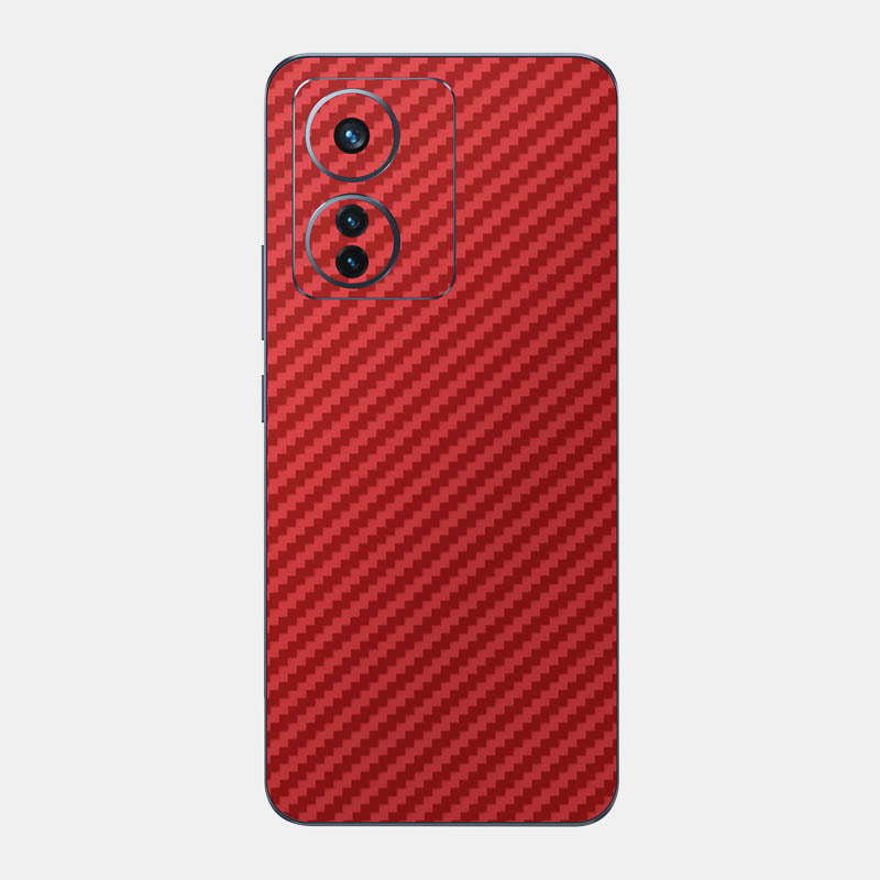 Carbon Fibre Red Glass Back
