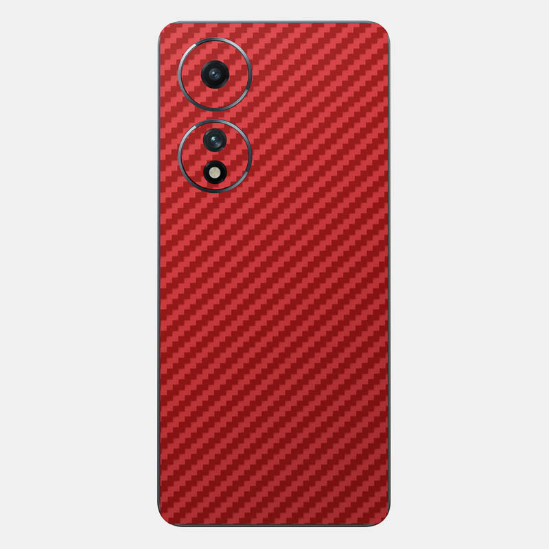 Carbon Fibre Red Glass Back