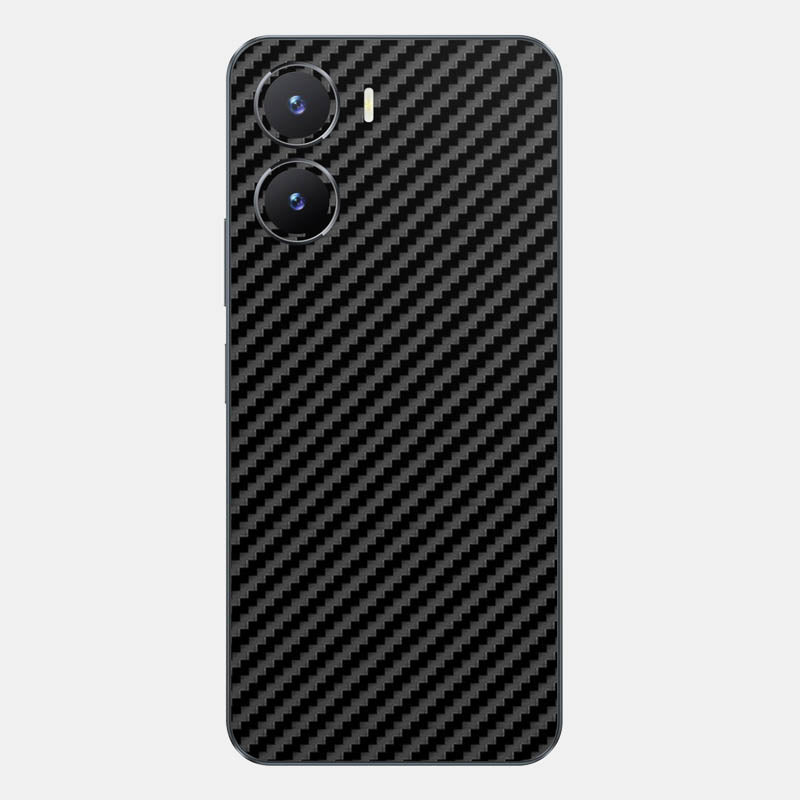 Carbon Fibre Black Glass Back