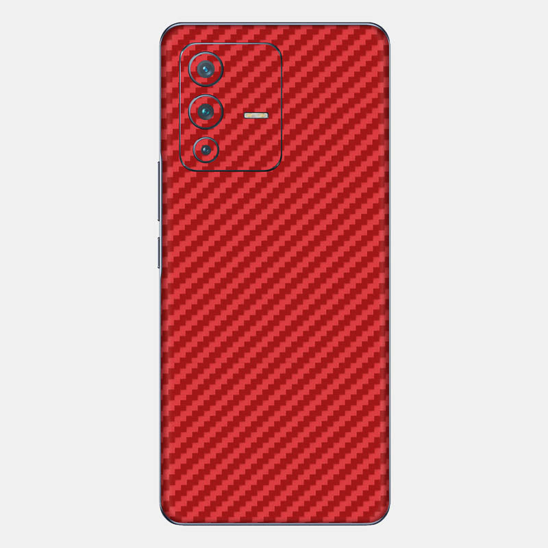 Carbon Fibre Red Glass Back