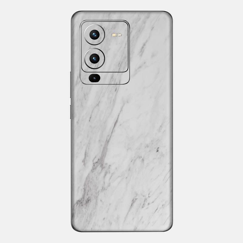 White Marble Glass Back