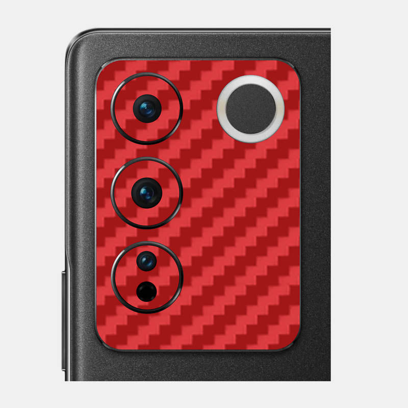 Carbon Fibre Red Pack of 2