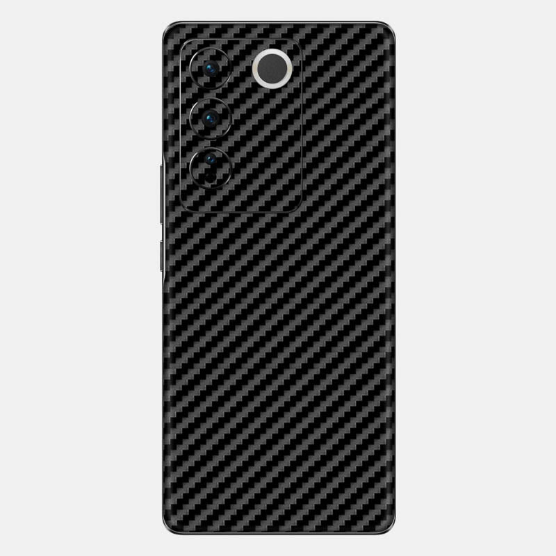 Carbon Fibre Black Glass Back