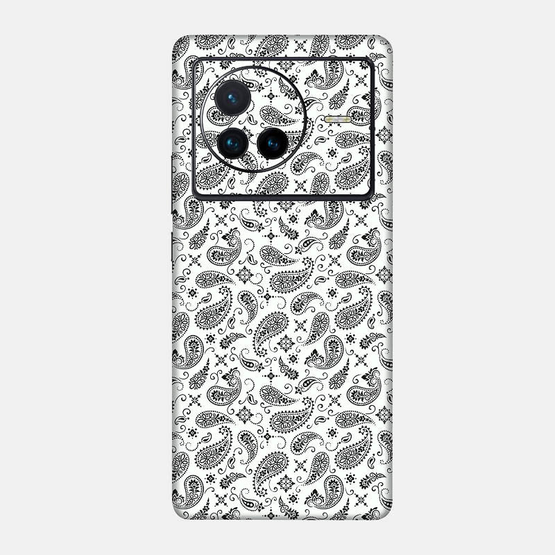 White Paisley Full Back