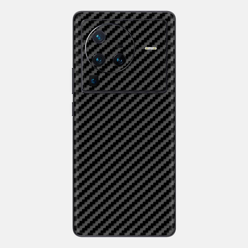Carbon Fibre black Glass Back