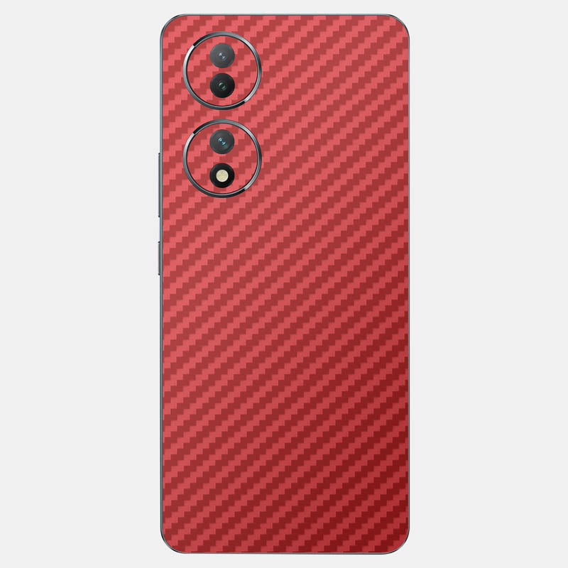Carbon Fibre Red Glass Back