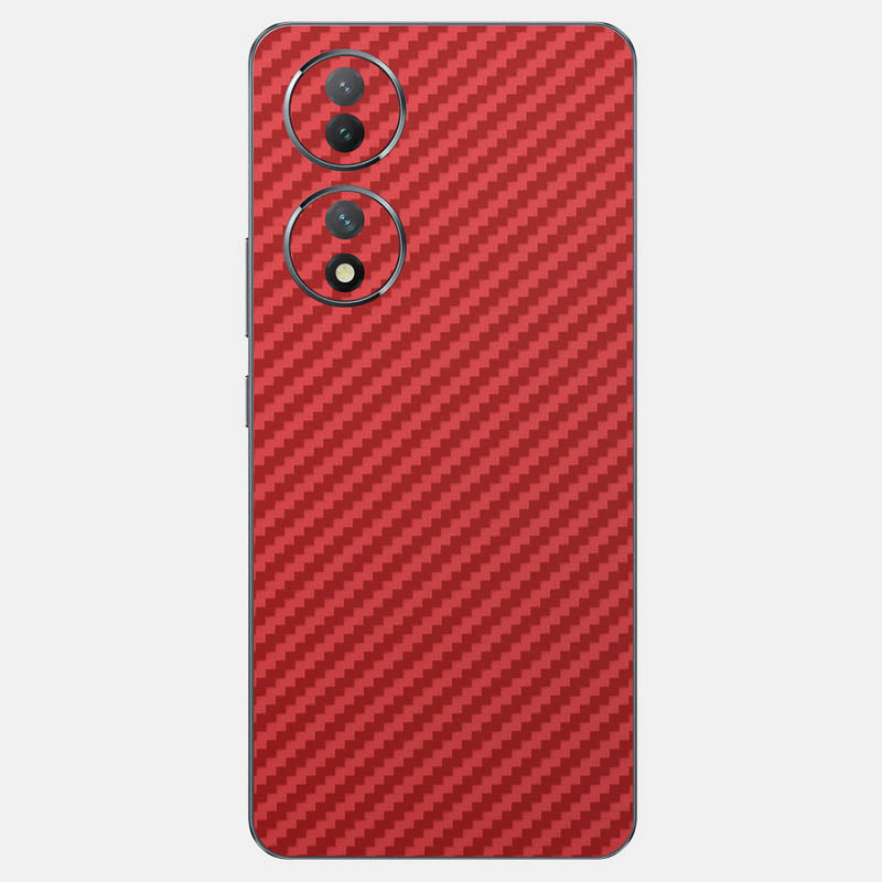 Carbon Fibre Red Glass Back