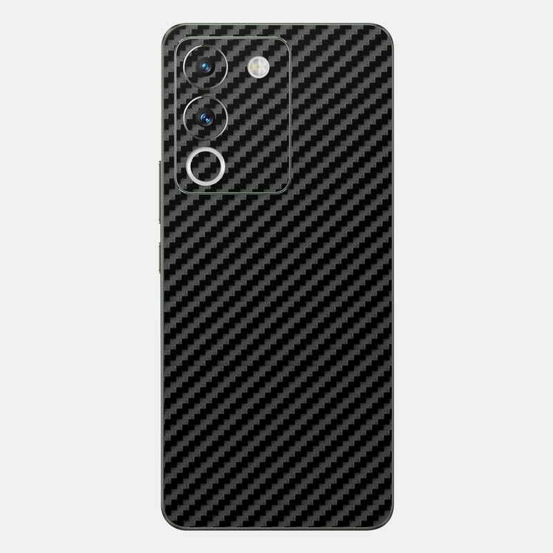 Carbon Fibre Black Glass Back