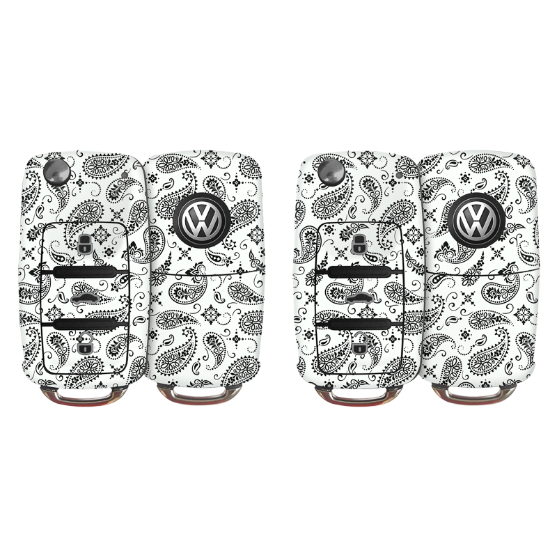 White Paisley Key-1 + Key-2