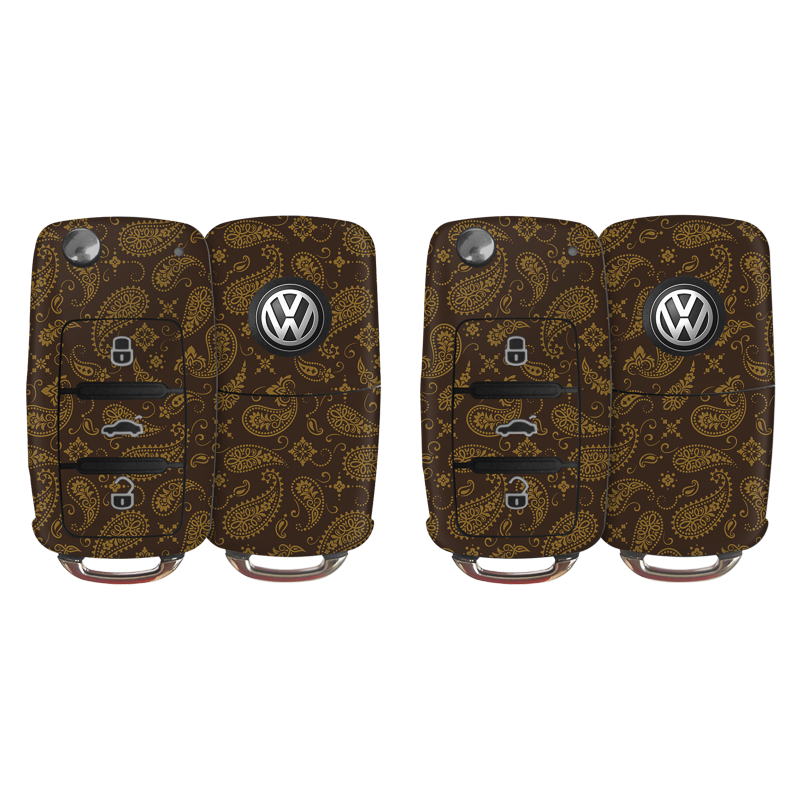 Brown Paisley Key-1 + Key-2