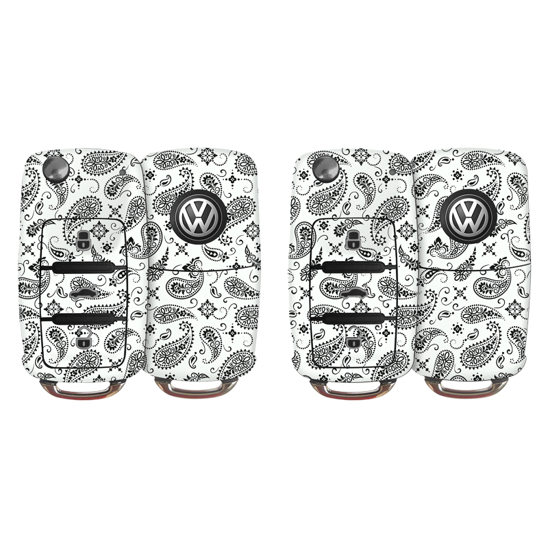 White Paisley Key-1 + Key-2