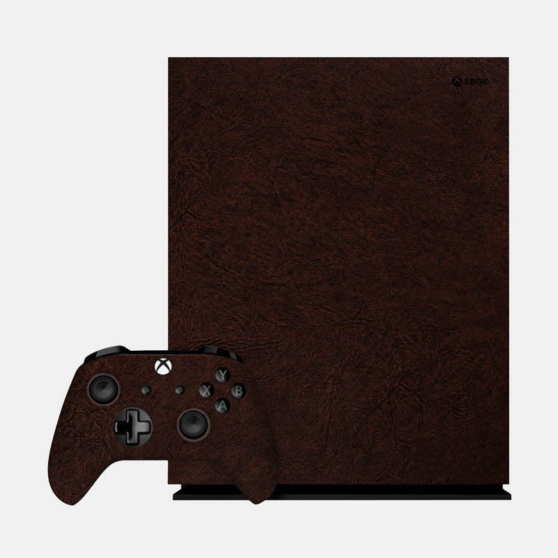 Brown Leather Glass Back