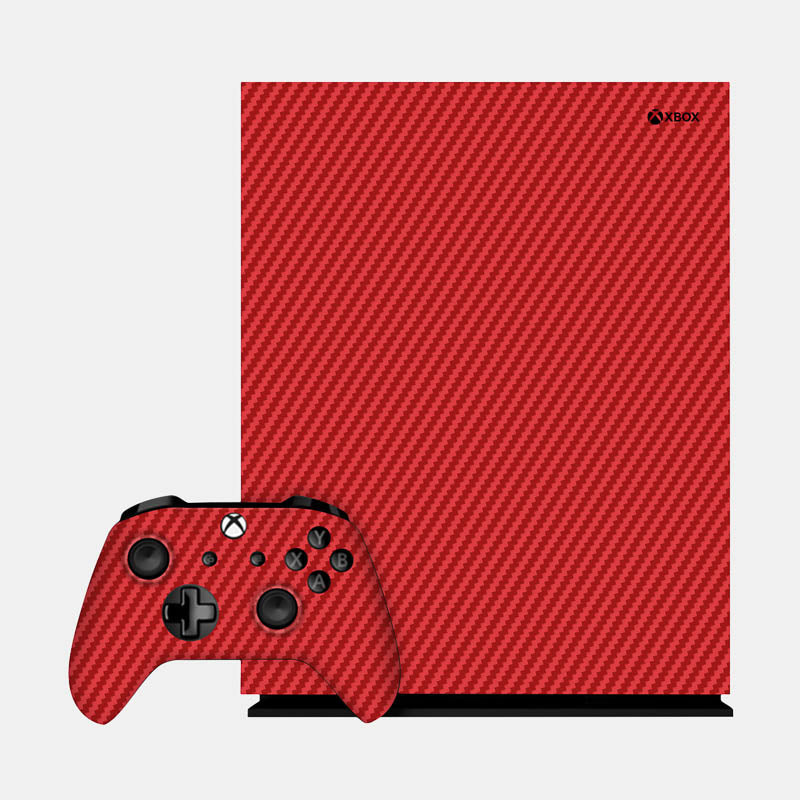 Carbon Fibre Red Glass Back